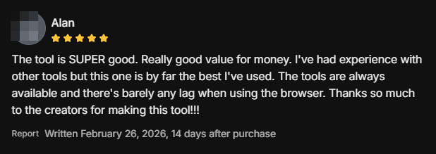 Reseña verificada de un miembro de Luxury Tools